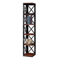 thumbnail image 3 of Convenience Concepts Oxford 5 Tier Corner Bookcase, Cherry / Black, 3 of 11