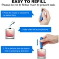 thumbnail image 5 of Mini Refillable Perfume Atomizer Bottle, Portable Perfume Spray Bottle Atomizer Perfume Bottles 5ml Travel Size Refill Pump Case (2pcs Silver+Blue), 5 of 5