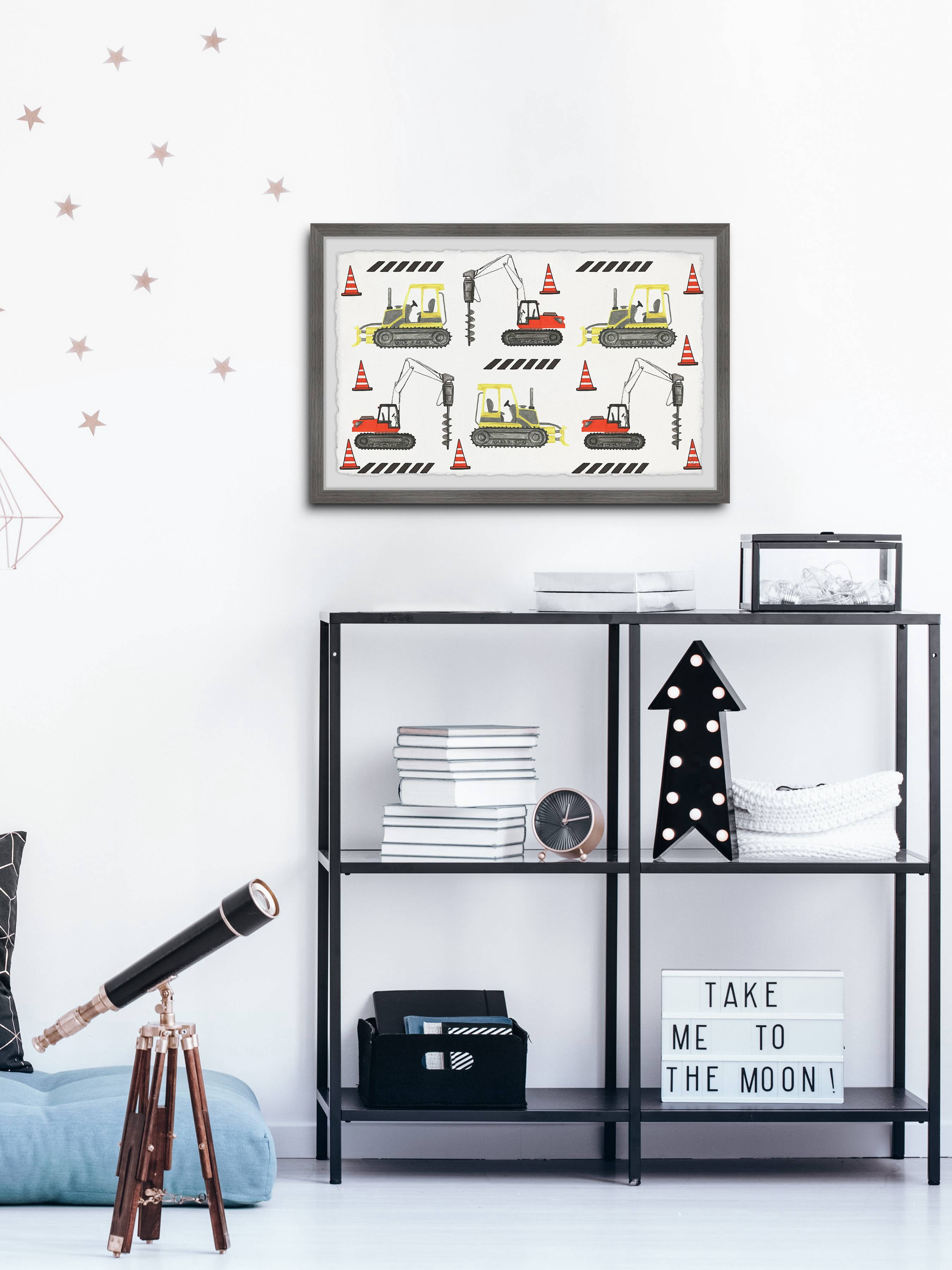 Marmont Hill Bulldozer and Drill Duo Framed Wall Art