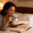 thumbnail image 2 of Heart Shaped Color Changing Ceramic Mug Heart Shaped Handle Ceramic Coffee Cup For Valentine'S Day That Reveals Design When Filled With Hot Beverage, 2 of 4