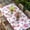 White, variant on Spring Floral Table Cloths for 3 Foot Rectangle Tables, Summer Botanical Purple Pink Flower Patio Waterproof Elastic Fitted Tablecloths, Washable Rectangular Table Cover for Camping