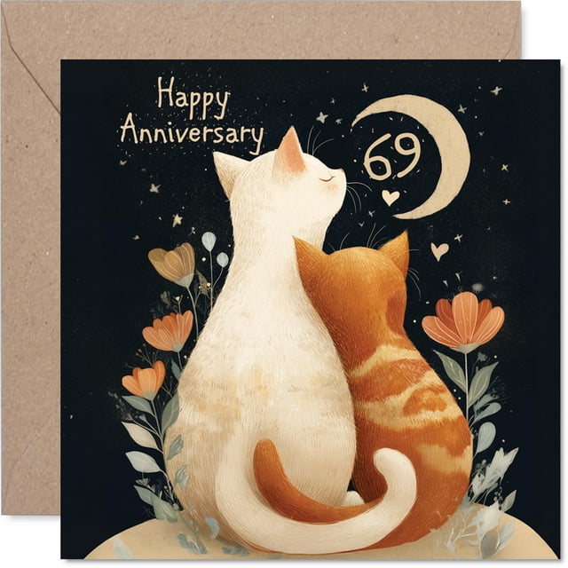 Tarjeta de felicitación Stuff4 del 69 aniversario para mujeres y hombres