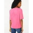 thumbnail image 3 of Scoop Women's Padded Shoulder T-Shirt, 3 of 5
