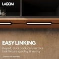 thumbnail image 4 of Inlight 12-Inch Linking Cord Under Cabinet Light, Black, LC0112BK, 4 of 6