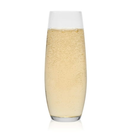 

Libbey Stemless Flute Glasses Set of 6