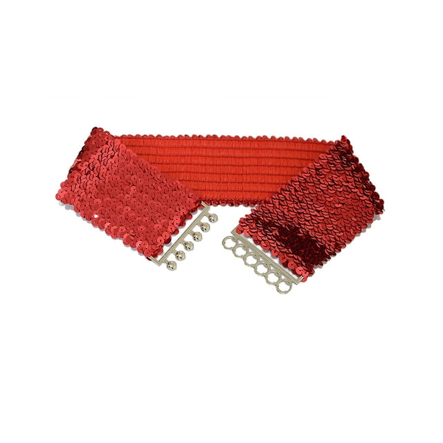 Jumpingount Lentejuelas brillantes cinturón de cintura cinturones brillantes vestido Correa estirable pretina decoración de ropa vestidor para fiesta Ropa, zapatos y accesorios Miscelánea Rojo Jumpingount AP013219-01