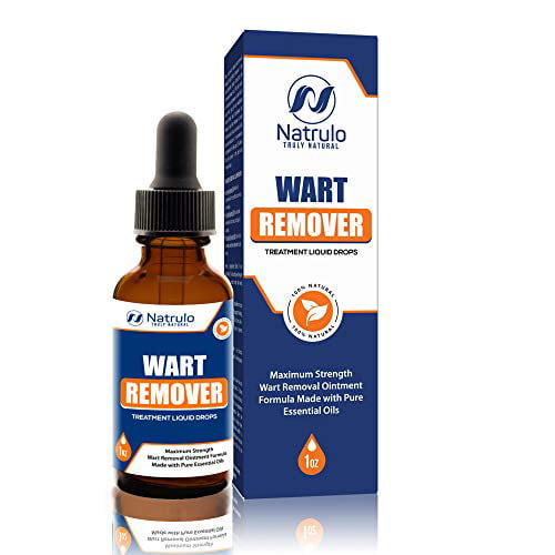 Natural Wart Remover Treatment Liquid Drops - Fast, Safe for Kids, Maximum Strength Wart Removal Ointment with Pure Essential Oils