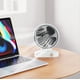 thumbnail image 5 of Ventilador de escritorio de tres velocidades con carga USB, pequeño ventilador portátil de mano, adecuado para uso doméstico y exterior., 5 of 6