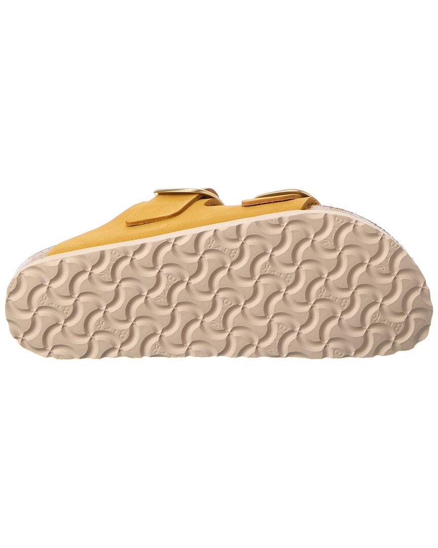 Birkenstock Arizona Big Buckle Narrow Leather Sandal, 38, Yellow