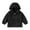 Black, variant on Kids Boys Girls Hoodie Windbreaker Jacket Solid Color Zipper Long Sleeve Coat Toddler Adorable Lightweight Raincoats Autumn Windproof Clothes Outerwear