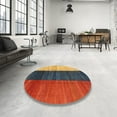 thumbnail image 4 of Ahgly Company Machine Washable Indoor Rectangle Contemporary Fire Brick Red Area Rugs, 8' x 10', 4 of 7