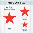 thumbnail image 2 of Uxcell 44Pcs Stars Acrylic Mirror Wall Stickers, 3D Mirror Sticker Removable Self-Adhesive Wall Decals for DIY Art Mural Home Bedroom Living Room Office Bathroom Wedding, Red, 2 of 7
