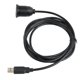 thumbnail image 4 of Cable USB 2,0 Macho A Hembra De Un Solo Puerto, Cable Empotrado De Montaje En Coche De Transferencia De Datos De 3,28 Pies, Material ABS Plug And Play Para Motocicleta, 4 of 8