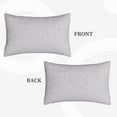 thumbnail image 6 of ZNDUO Rectangular Plush Cushion Cover, Gray Abstract Lines Pattern Non-Pilling Hidden Zip Bedroom Sofa Pillowcases, 16"x24", 6 of 8