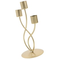 Masteelf Metal Candlestick Candle Holders Vintage Candelabra Centerpiece 3-Stem Taper Candle Holder Metal Candleholders For Tables Christmas Wedding Fireplace Mantle Decorations