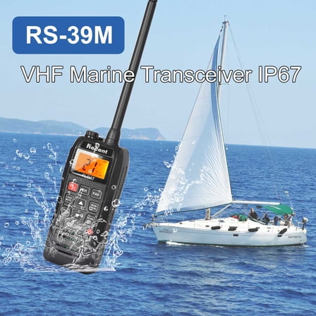 Recent RS-39M 6W iP67 Waterproof Floating Very High Frequency Marine Radio Broadcast XM Weather Channel Domain Handheld Transceiver Radio function