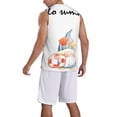 thumbnail image 2 of Honeii Summer Gnome print basktball shirt for men and women, Unisex basketball jersey for Theme party-Small, 2 of 6