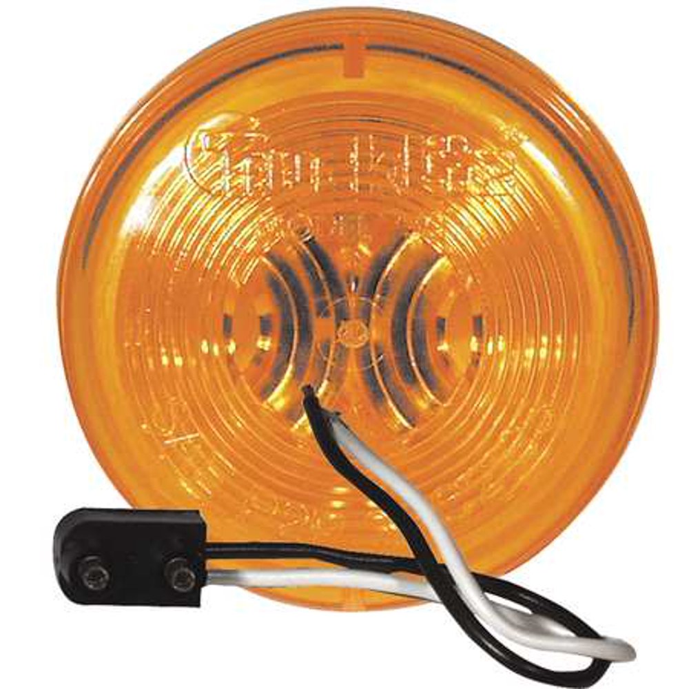 Truck-Lite 30230Y Marker And Clearance Lamp - 2 Inch Round ABS Replacement Light For Trucks & Trailers