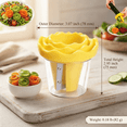 thumbnail image 2 of Manual Vegetable Spiralizer and Curler for Rose Flower Carving Stainless Steel Multifunctional Peeler Carrot Cucumber Rose Garnishing Slicer Tool Kitchen Gadget, 2 of 6