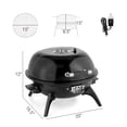 thumbnail image 6 of Hendoct Portable Electric Countertop Bbq Grill, 1600W Double Layer Indoor Outdoor Grill, Black, 6 of 7