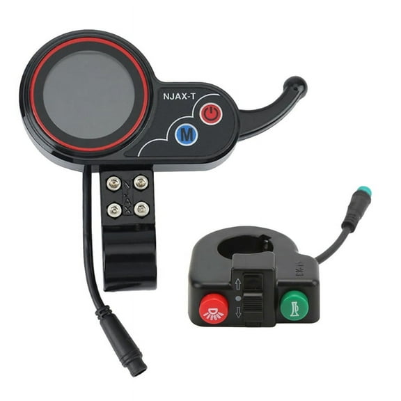 NJAX-T Electric Scooter Dashboard Meter 36V 48V Adjustable Switch Button 6PIN for Electric Scooter Accessories