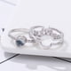 thumbnail image 3 of Fiudx Anillos de Pareja, Exquisito Anillo de Aleación de Piedras Preciosas, Joyería de Moda Que Combina con Todo, Regalo de Cumpleaños Ideal, Símbolo de Amor para Hombres y Mujeres, Diseño de Proyecc, 3 of 7