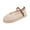 Beige, variant on Platform Mary Jane Flats for Women Mesh Comfort Woven Flats Summer Dressy Buckle Strap Ballerina Flats Black Size 36