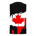 thumbnail image 3 of UVEASISHA Athletic Tank Tops for Men Canadian Flag Sleeveless T-Shirts Holiday Casual Maple Leaf Print Workout Tanks Comfy Crewneck Pullovers Red XL, 3 of 4