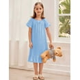 thumbnail image 5 of Arshiner Girls Sleepshirts Victorian Nightgown Short Pajama Night Gown Nightdress Sleeping Wear, 5 of 8