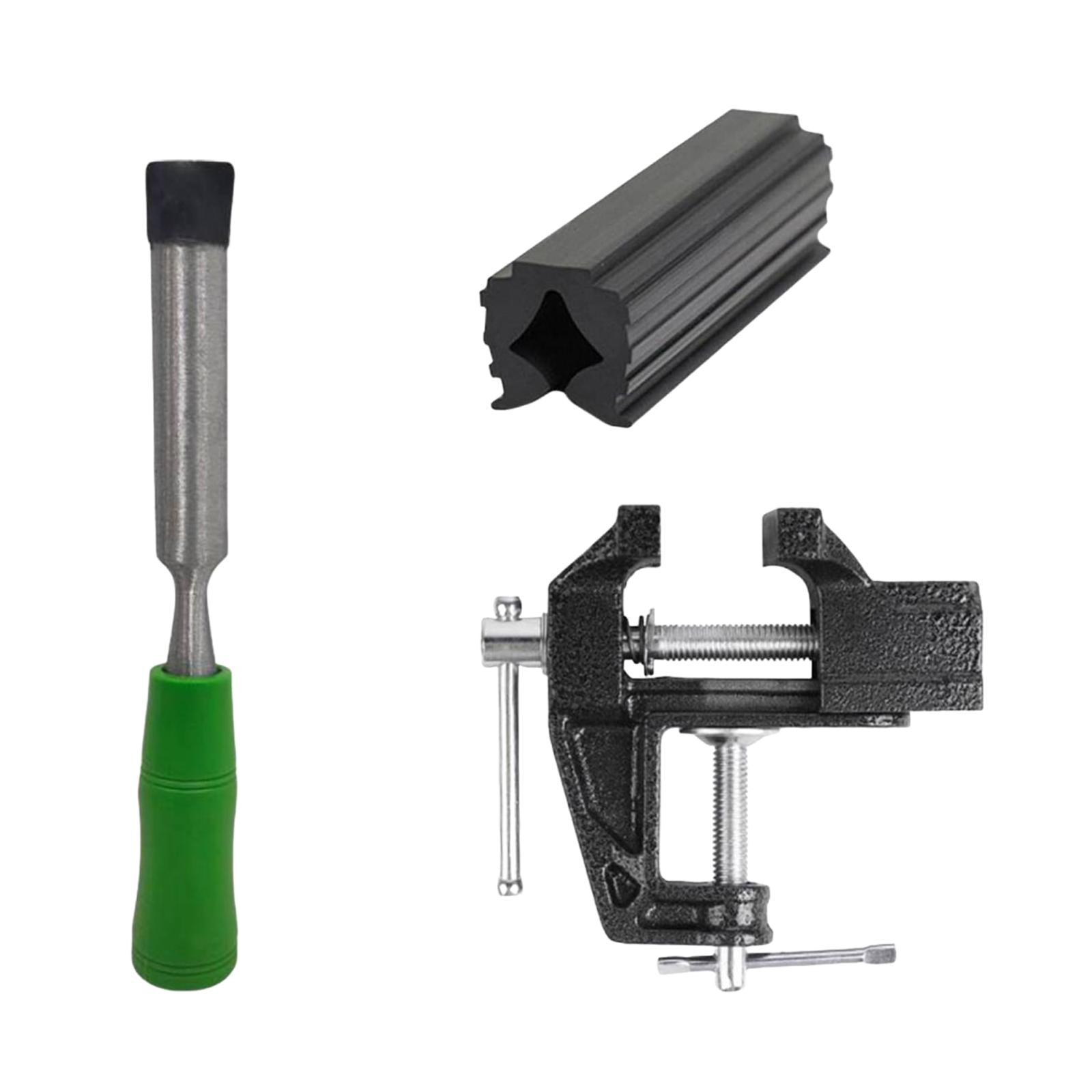 funtasica 3 Pieces Golf Grip Kits Grip Tape Remover Repair Tool Professional Table Vise Accessories Easy to Use Bench Vise Rubber Clamp Green