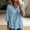Light Blue, variant on Womens Cotton Linen Shirt 3/4 Length Sleeve V Neck Beach Vacation Tshirts Tunic Tops for Women Summer Blouses for Women Linen Clothing for Women Summer Linen Tops,Black,L