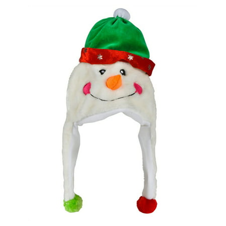 Plush Snowman Christmas Winter Novelty Cap Hat Beanie Costume