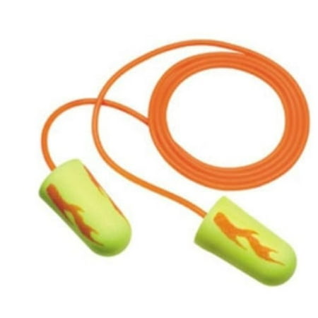 3M MMM311-1252 3M E-A-Rsoft Corded Earplugs Neon Yellow Blasts
