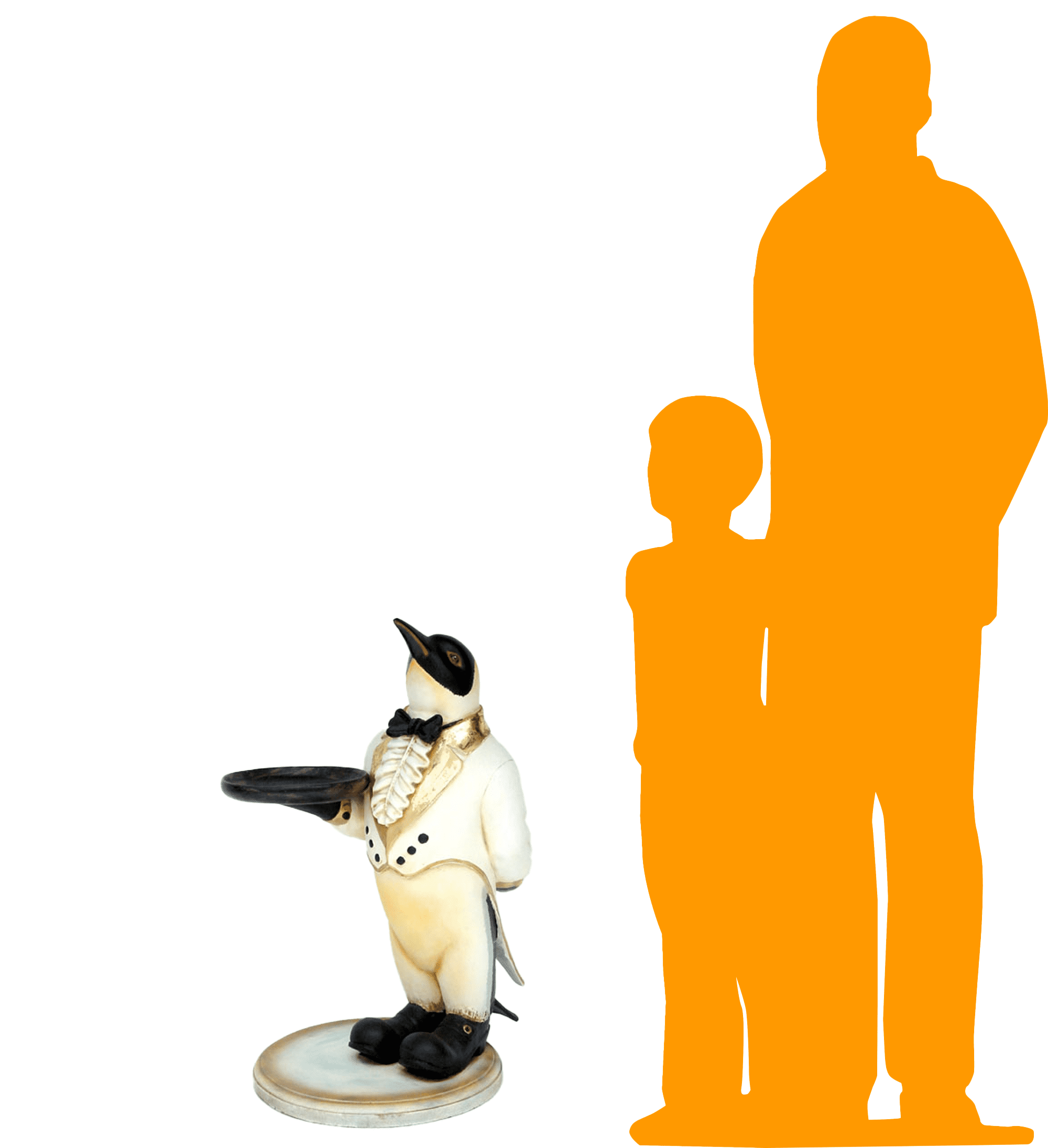 Penguin Butler Penguin Butler Statue