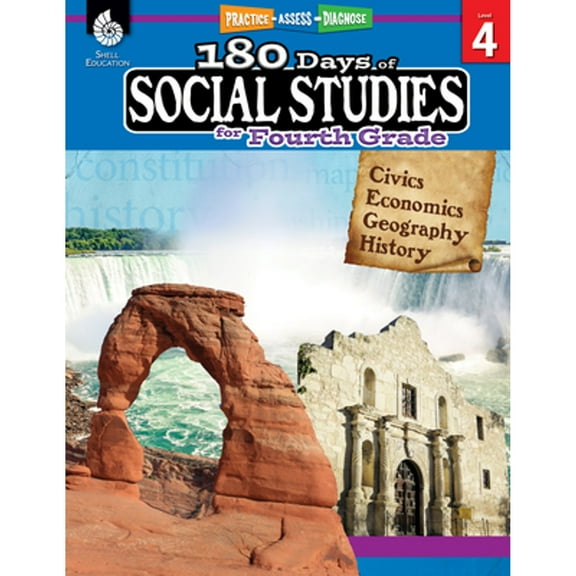 Pre-Owned 180 Days(tm) Social Studies for Fourth Grade: Practice, Assess, Diagnose (Paperback) 1425813968 9781425813963