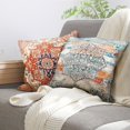 thumbnail image 6 of Persian Pillow Cover 18x18 Inches, Blue Throw Pillow Cover Vintage Ethnic Decorative Pillow Cases Home Outdoor Square Pillowcase, 6 of 6