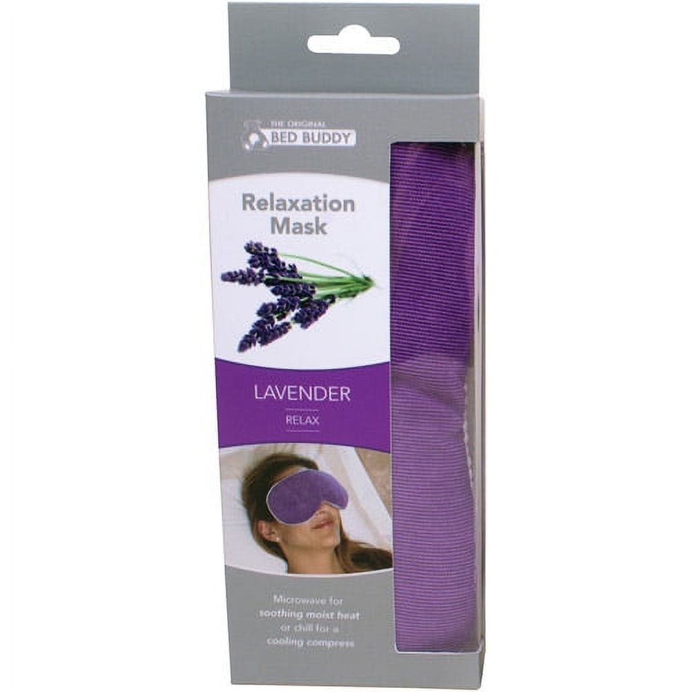 Bed Buddy Relaxation Mask with Moist Heat for Muscle Pain Relief, Lavender Aromatherapy, Purple - image 2 of 2