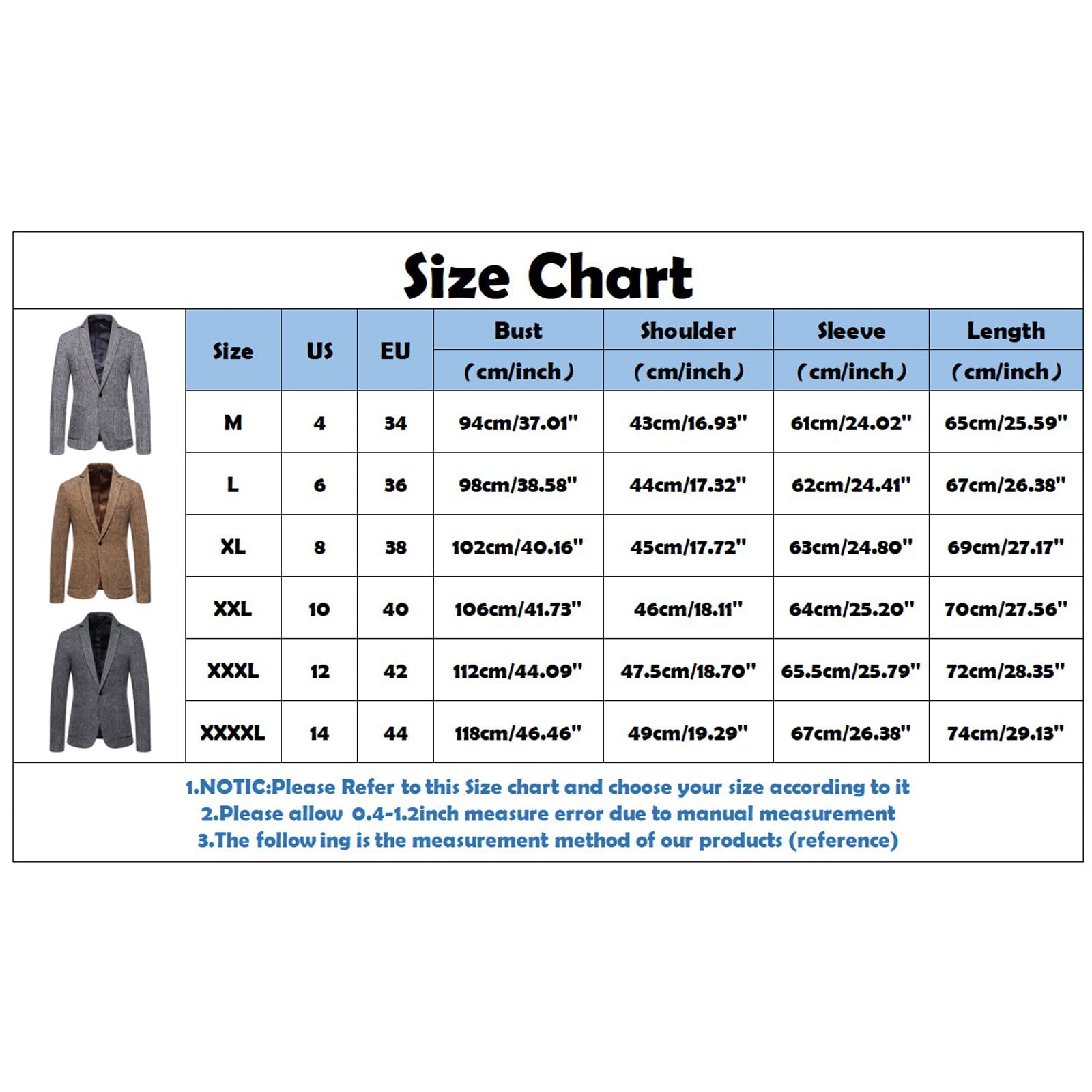 KaLI store Men Blazers Classic Fit Men s Casual Blazer Suit Jackets Lightweight Sports Coats One Button Busniess Jacket Khaki M