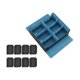 thumbnail image 4 of Caja de baraja de cartas coleccionables, contenedor con cierre magnético, organizador de capacidad para 1800 tarjetas Azul negro, 4 of 8