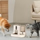 thumbnail image 3 of Comedero automático para gatos con temporizador inteligente, bebedero automático para perros de 3,8 l, dispensador de agua, contenedor de comida para mascotas, dispensador de comida seca programable,, 3 of 5
