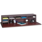 Safco, Low-Profile Wood Desktop Organizer, 1 Each, Mahogany