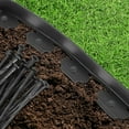 thumbnail image 4 of Garden Edging, 50ft No-Dig Landscape edging with 75 spikes for lawn, 2 Inch Tall for Landscaping, Flower Gardens, and Lawn(Black, 50FT), 4 of 7