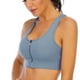 thumbnail image 1 of Ropa interior deportiva con cremallera frontal para mujer: sujetador deportivo de malla ahuecado con hermosa cremallera frontal en la parte posterior, gasa de malla transpirable, 1 of 5