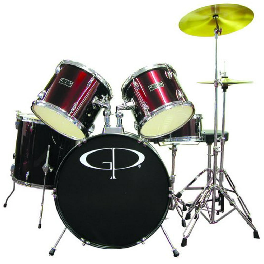 GP Percussion "Player" 5 Piece Full Size Drum Set