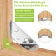 thumbnail image 4 of 50PCS Stainless Steel Angle Corner Brackets Furniture Corner Connector Brace Joint for Fastener Bedframe Cabinet Drawer, 4 of 5