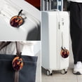 thumbnail image 6 of Retro Dog 2pcs PU Leather Round Bag Tags with Privacy Cover and Name ID Tag - Suitcase Tags for Travel Luggage, Handbags, Backpacks, School Bags, 6 of 6
