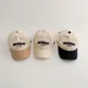 thumbnail image 2 of Gorra de pico de pato de malla fina y transpirable de verano para niños y niñas, protección solar de viaje para bebés, gorra de bola con letras de estilo coreano, 2 of 5