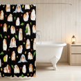 thumbnail image 3 of Erosebridal Guinea Pig Shower Curtain 72Wx78L for Boys Girls, Dark Tones Waterproof Bath Curtain, 3 of 5
