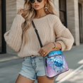 thumbnail image 4 of Eheartsgir Lightweight Ladies Shoulder Bag for Outdoor Travel, Waterproof Fashion Shoulder Crossbody Purse, Galaxy Sea Turtle, 4 of 7