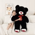 thumbnail image 3 of MaoGoLan 4ft Big Teddy Bear with Love Footprints 47"Giant Bear Plush Toys, 3 of 8